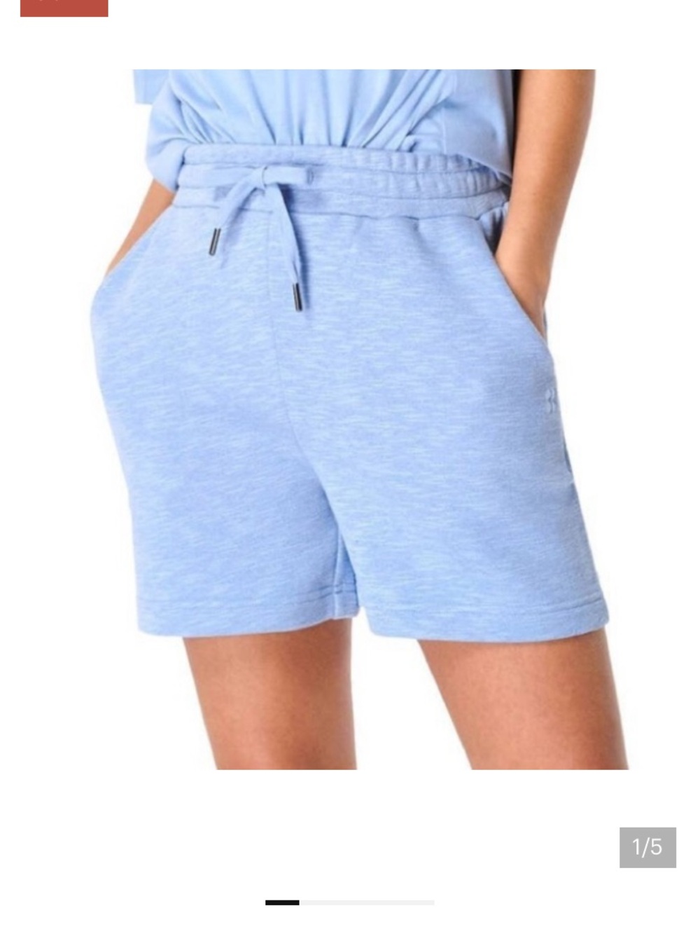 Sweaty Betty Essentials High Waist Longline Sweat Shorts XS Blue Lounge